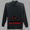 Long Sleeve Silk Touch Polo with Pocket Thumbnail
