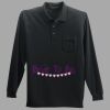 Long Sleeve Silk Touch Polo with Pocket Thumbnail