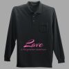 Long Sleeve Silk Touch Polo with Pocket Thumbnail