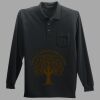 Long Sleeve Silk Touch Polo with Pocket Thumbnail