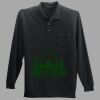 Long Sleeve Silk Touch Polo with Pocket Thumbnail
