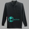 Long Sleeve Silk Touch Polo with Pocket Thumbnail