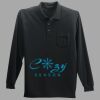 Long Sleeve Silk Touch Polo with Pocket Thumbnail