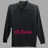Long Sleeve Silk Touch Polo with Pocket Thumbnail