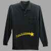 Long Sleeve Silk Touch Polo with Pocket Thumbnail
