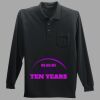Long Sleeve Silk Touch Polo with Pocket Thumbnail