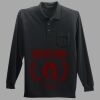 Long Sleeve Silk Touch Polo with Pocket Thumbnail
