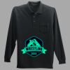 Long Sleeve Silk Touch Polo with Pocket Thumbnail