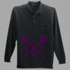 Long Sleeve Silk Touch Polo with Pocket Thumbnail
