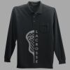 Long Sleeve Silk Touch Polo with Pocket Thumbnail