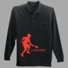Long Sleeve Silk Touch Polo with Pocket Thumbnail