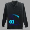 Long Sleeve Silk Touch Polo with Pocket Thumbnail