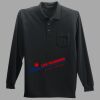 Long Sleeve Silk Touch Polo with Pocket Thumbnail