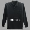 Long Sleeve Silk Touch Polo with Pocket Thumbnail