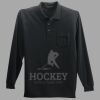 Long Sleeve Silk Touch Polo with Pocket Thumbnail