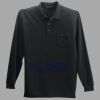 Long Sleeve Silk Touch Polo with Pocket Thumbnail