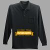 Long Sleeve Silk Touch Polo with Pocket Thumbnail