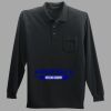 Long Sleeve Silk Touch Polo with Pocket Thumbnail