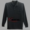 Long Sleeve Silk Touch Polo with Pocket Thumbnail