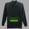 Long Sleeve Silk Touch Polo with Pocket Thumbnail