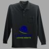 Long Sleeve Silk Touch Polo with Pocket Thumbnail