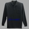 Long Sleeve Silk Touch Polo with Pocket Thumbnail