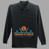 Long Sleeve Silk Touch Polo with Pocket Thumbnail