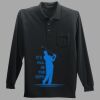Long Sleeve Silk Touch Polo with Pocket Thumbnail