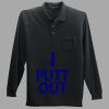 Long Sleeve Silk Touch Polo with Pocket Thumbnail