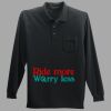 Long Sleeve Silk Touch Polo with Pocket Thumbnail