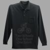 Long Sleeve Silk Touch Polo with Pocket Thumbnail