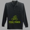 Long Sleeve Silk Touch Polo with Pocket Thumbnail