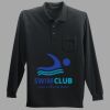 Long Sleeve Silk Touch Polo with Pocket Thumbnail