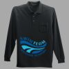 Long Sleeve Silk Touch Polo with Pocket Thumbnail