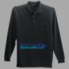 Long Sleeve Silk Touch Polo with Pocket Thumbnail