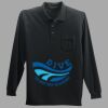 Long Sleeve Silk Touch Polo with Pocket Thumbnail