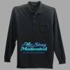 Long Sleeve Silk Touch Polo with Pocket Thumbnail