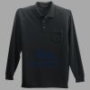Long Sleeve Silk Touch Polo with Pocket Thumbnail
