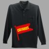 Long Sleeve Silk Touch Polo with Pocket Thumbnail