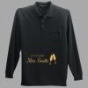 Long Sleeve Silk Touch Polo with Pocket Thumbnail