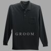 Long Sleeve Silk Touch Polo with Pocket Thumbnail