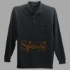 Long Sleeve Silk Touch Polo with Pocket Thumbnail