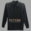 Long Sleeve Silk Touch Polo with Pocket Thumbnail