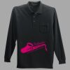 Long Sleeve Silk Touch Polo with Pocket Thumbnail