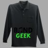 Long Sleeve Silk Touch Polo with Pocket Thumbnail