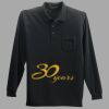 Long Sleeve Silk Touch Polo with Pocket Thumbnail
