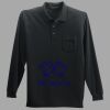 Long Sleeve Silk Touch Polo with Pocket Thumbnail