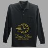 Long Sleeve Silk Touch Polo with Pocket Thumbnail
