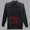 Long Sleeve Silk Touch Polo with Pocket Thumbnail