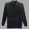 Long Sleeve Silk Touch Polo with Pocket Thumbnail